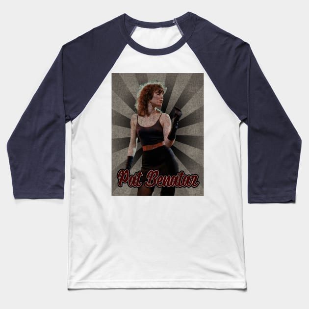 Pat Benatar Classic Baseball T-Shirt by StickMen